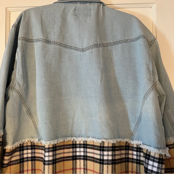 Highway Jeans Denim & Plaid Button Down
Shacket - Picture 7 of 10